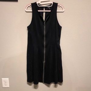 Black zipper dress